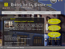 Tablet Screenshot of hoteldelaposte-pontgibaud.com